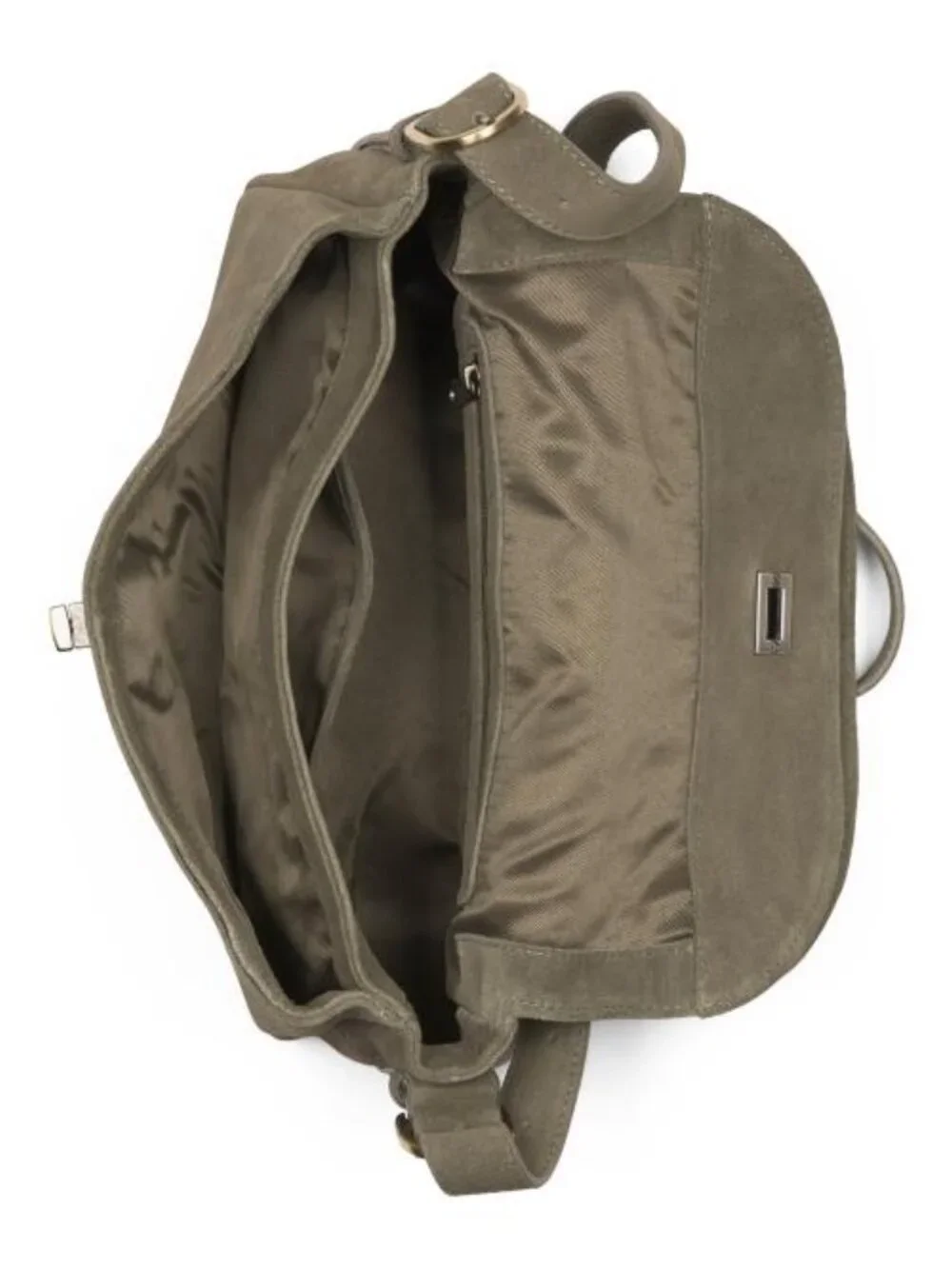 MADE IN INDIA Suede Turnlock Crossbody